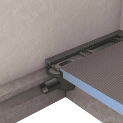 Wedi Ecoulement linéaire Wedi Fundo mini max DN 40 horizontal extra-plat Kobleo