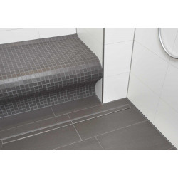 Wedi Barrette de finition Wedi Fundo 1100mm inox standard surface brossée Kobleo