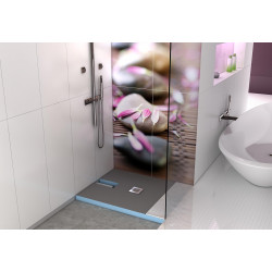 Wedi Receveur Wedi Fundo Plano 1400x900x65mm DN 40 écoulement excentré Kobleo