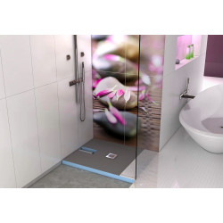 Wedi Receveur Wedi Fundo Plano 120x90cm écoulement centré sur le petit côté Kobleo