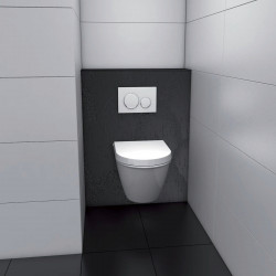 Wedi Revêtement prêt-à-poser Wedi I-Board Top 1200x1245x6mm carbon noir Kobleo