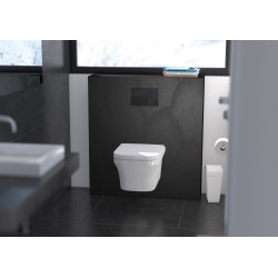 Wedi Revêtement prêt-à-poser Wedi I-Board Top 1200x1245x6mm carbon noir Kobleo