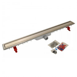 Nicoll Caniveau de douche Nicoll Docia SICANFH100R 990x95mm D40mm sans natte Kobleo