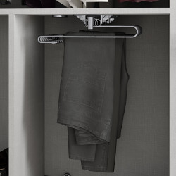 Emuca Porte-pantalons extractible Self pour armoire 470 mm 11 tringles Acier Kobleo Emuca Porte-pantalons extractible Self pour armoire 470 mm 11 tringles Acier Kobleo