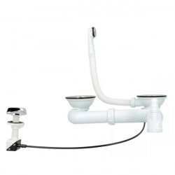 Nicoll Vidage Nicoll 224045 pour évier 2 bacs D90mm automatique et manuelle Kobleo