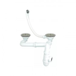 Nicoll Vidage Nicoll 224316 pour évier 2 bacs D90mm panier commande manuelle Kobleo