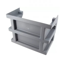 Nicoll Réhausse pour courette Nicoll ECA7 hauteur 18cm 26x13,5cm gris clair Kobleo