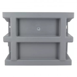 Nicoll Réhausse pour courette Nicoll ECA7 hauteur 18cm 26x13,5cm gris clair Kobleo