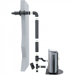 TEN Kit de raccordement TEN 478580 façade Bioten 80/125 noir 10 pièces Kobleo