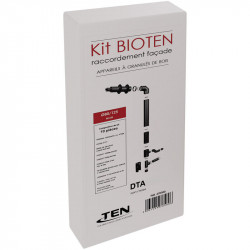TEN Kit de raccordement TEN 478580 façade Bioten 80/125 noir 10 pièces Kobleo