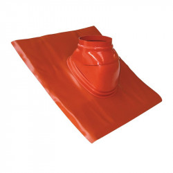 TEN Solin plomb TEN 461483 pente 5° à 25° brun orangé avec rotule D125mm Kobleo