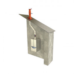 TEN Terminal de toiture TEN 429865 Econext vertical noir D60/100mm Kobleo