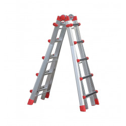 Hailo Echelle pliable Hailo ProfiStep Multi 4x5 échelons Ht d'accès 5m75 alu Kobleo