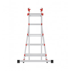 Hailo Echelle pliable Hailo ProfiStep Multi 4x5 échelons Ht d'accès 5m75 alu Kobleo