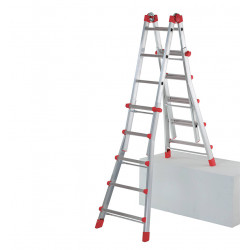 Hailo Echelle pliable Hailo ProfiStep Multi 4x5 échelons Ht d'accès 5m75 alu Kobleo