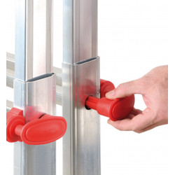 Hailo Echelle pliable Hailo ProfiStep Multi 4x5 échelons Ht d'accès 5m75 alu Kobleo