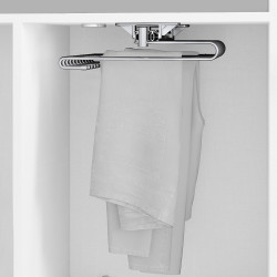 Emuca Porte-pantalons extractible Self pour armoire 470 mm 11 tringles Acier Kobleo Emuca Porte-pantalons extractible Self pour armoire 470 mm 11 tringles Acier Kobleo