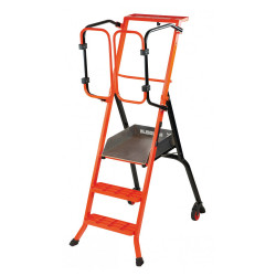 Mondelin Escabeau 3 marches Mondelin Gardia 70cm charge utile 150kg Kobleo