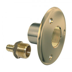 WATTS Applique traversée de cloison Watts 6505 raccord à sertir D12mm 1/2"F Kobleo