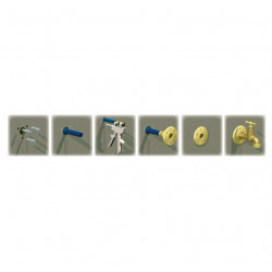 WATTS Applique traversée de cloison Watts 6505 raccord à sertir D12mm 1/2"F Kobleo