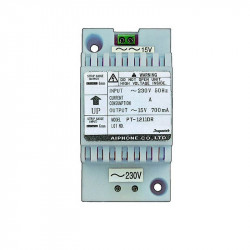 Aiphone Alimentation Aiphone PT1211DR 230Vac/15Vac 0,7A 3 modules Kobleo