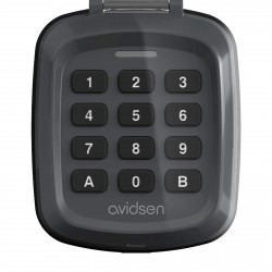 Avidsen Clavier à code Avidsen 114255 portée radio 80m 433Mhz avec 2 piles AAA Kobleo