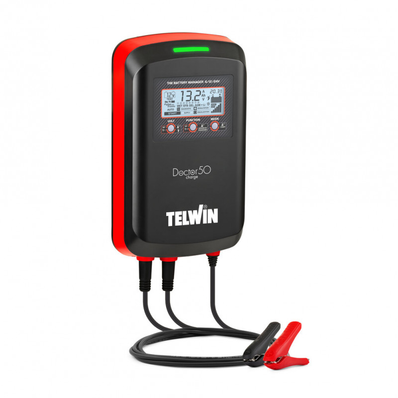 Telwin Chargeur batterie Telwin Doctor charge 50 6/12/24V 50A capacité 600Ah Kobleo