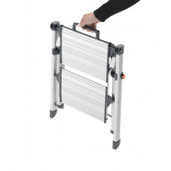 Hailo Marchepied 2 marches Hailo Mini Comfort alu Ht d'accès 245cm pliable Kobleo