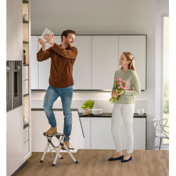 Hailo Marchepied 2 marches Hailo Mini Comfort alu Ht d'accès 245cm pliable Kobleo