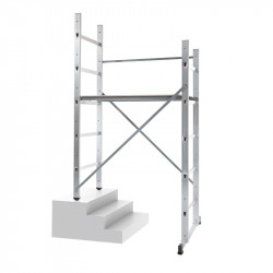 Hailo Echafaudage Hailo Hobby 3 alu pour escalier intérieur et extérieur 3m Kobleo