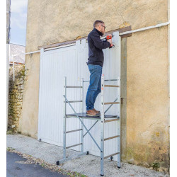 Hailo Echafaudage Hailo Hobby 3 alu pour escalier intérieur et extérieur 3m Kobleo