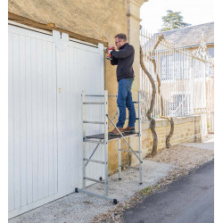 Hailo Echafaudage Hailo Hobby 3 alu pour escalier intérieur et extérieur 3m Kobleo