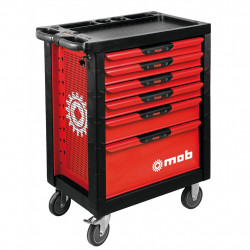 Mondelin Servante Mondelin Proliner 3 modules 6 tiroirs rouge Kobleo