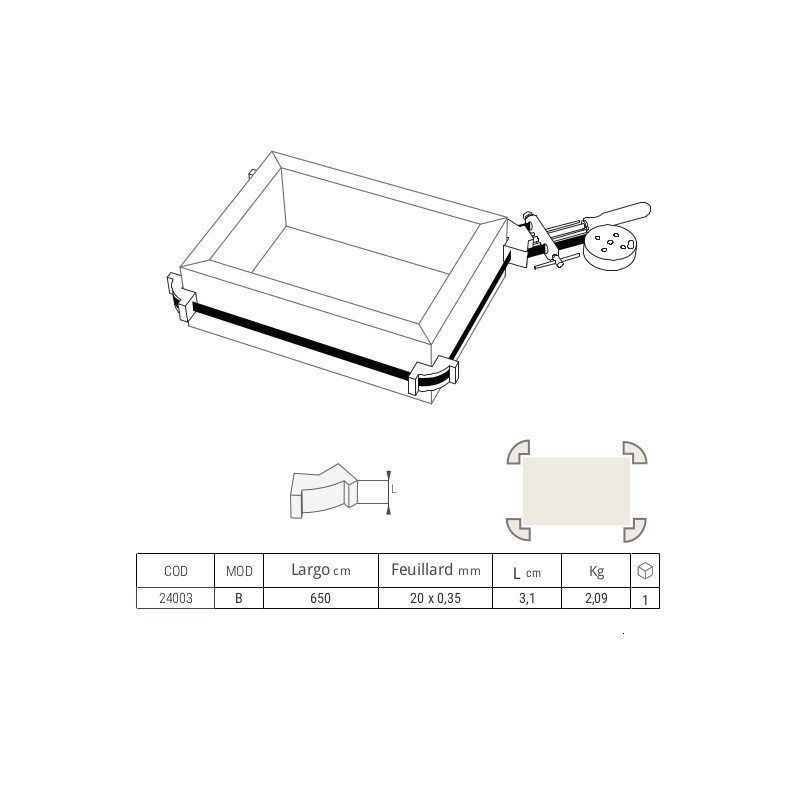 Serre-joint d'angle en fonte PIHER A-20