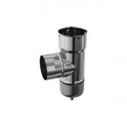 TEN Té tubage 90° TEN 886155 inox D155/161 avec piquage 153 et purge Kobleo