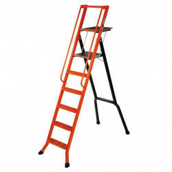 Mondelin Escabeau 6 marches Pro Mondelin 201980 alu hauteur d'accès 3,40m Kobleo