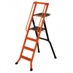 Mondelin Escabeau 4 marches Pro Mondelin 201960 alu hauteur d'accès 2,90m Kobleo