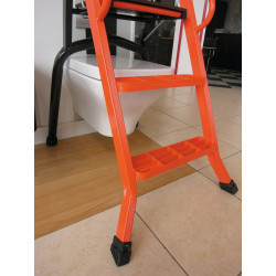 Mondelin Escabeau 4 marches Pro Mondelin 201960 alu hauteur d'accès 2,90m Kobleo