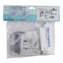 TEN Kit bac acier TEN 205010 avec 16 vis 1 pipesil et bande inox Kobleo