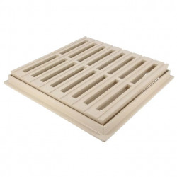 Nicoll Grille de sol Nicoll GRC30S avec cadre 30x30cm sable Kobleo