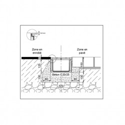 Nicoll Caniveau Nicoll Connecto CAN15BF avec grille 1m noir Kobleo