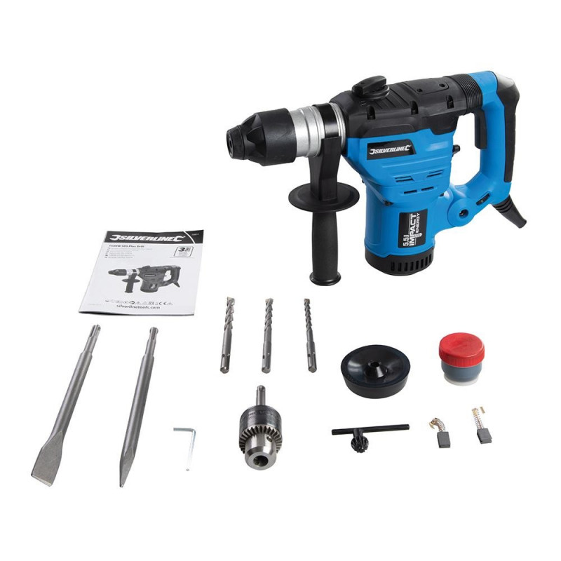 Silverline Perforateur burineur Silverline SDS-Plus 1500W 5,5J Kobleo Silverline Perforateur burineur Silverline SDS-Plus 1500W 5,5J Kobleo