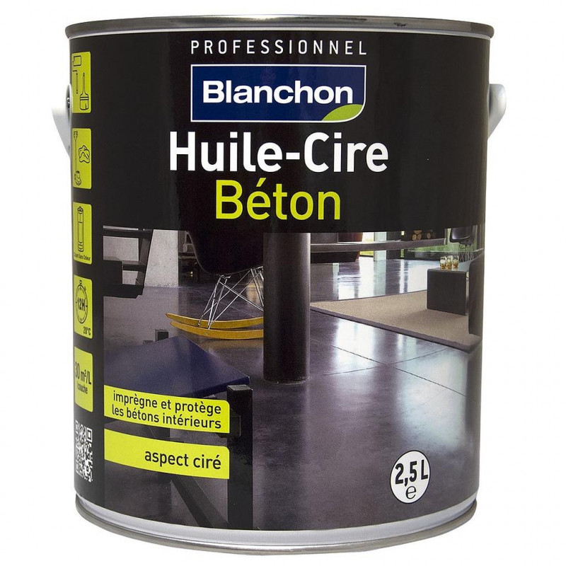 Blanchon Huile-cire béton Blanchon 2,5l incolore Kobleo