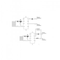 Thermador Bouteille de mélange Thermador BMEL100SK 100L 2x4 piquages Kobleo