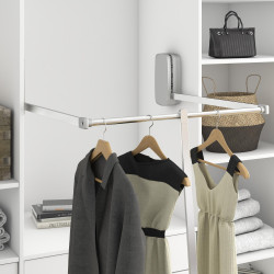 Emuca Accessoire latéral de penderie rabattable 7067325 pour armoire Sling Kobleo Emuca Accessoire latéral de penderie rabattable 7067325 pour armoire Sling Kobleo