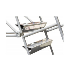 Fimm Escabeau roulant immobilisation automatique charge 150 kg 7 marches Ht Kobleo