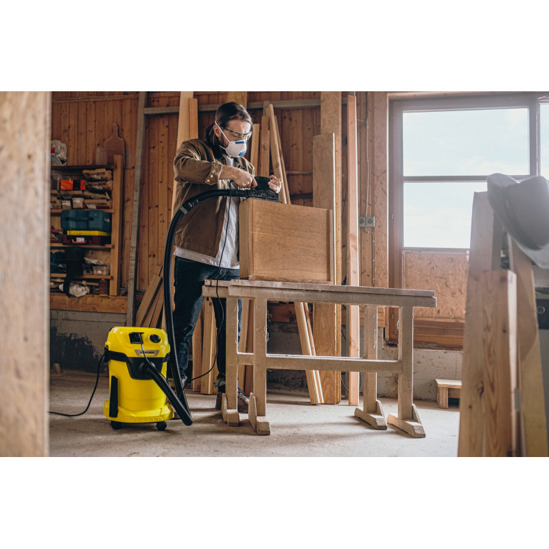 Karcher Aspirateur eau et poussières Karcher WD 3 P V-19/4/20 1000W cuve 19L Kobleo Karcher Aspirateur eau et poussières Karcher WD 3 P V-19/4/20 1000W cuve 19L Kobleo