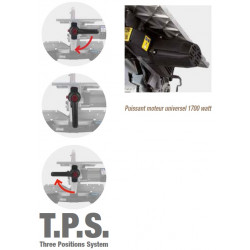 Femi Scie onglet table délignage 1700W 230V Diam 305mm moteur charbon 999EV Kobleo