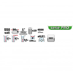 Ribiland Pompe grande profondeur Ribiland  PRPGP550/67 10 turbines 550W Kobleo