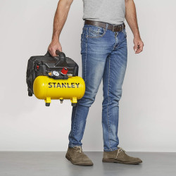 Stanley Compresseur silencieux Stanley DST100/8/6 59dB 100l/min 8bar cuve 6L Kobleo